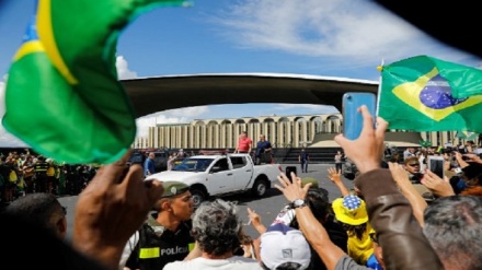 Brazil's Bolsonaro joins demo against stay-at-home orders