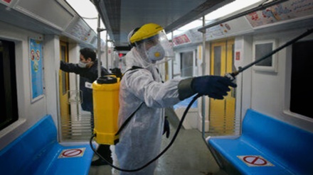 Coronavirus: les métros de Téhéran désinfectés par les machines de nébulisation thermique