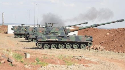 ترکیه چند روستا را در شمال حلب به توپ بست