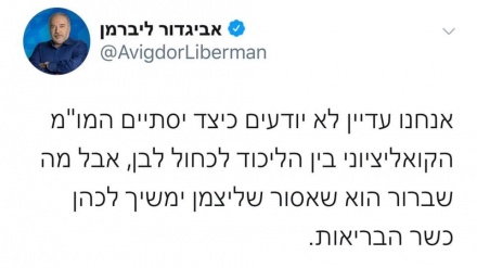 ליברמן: אסור שליצמן ימשיך לכהן כשר הבריאות
