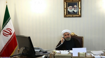 रूहानी की तमीम से बातचीत, अमरीकी हरकतों पर है नज़र, इलाक़े में तनाव शुरु नहीं करेंगे