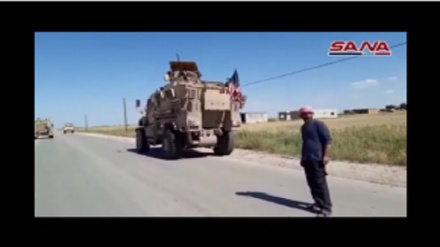 Video: Civiles sirios impiden paso de convoy de EEUU en Al-Hasaka