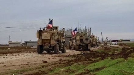 مردم حسکه سوریه از عبور کاروان نظامیان آمریکایی جلوگیری کردند