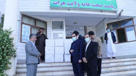 ایران ۱۰ هزار ماسک به هرات افغانستان اهدا کرد
