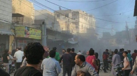 انفجار در بازار شهر البصیره سوریه