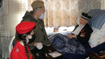 معاینه رایگان مجروحان سالمند بجا مانده ازجنگ دوم جهانی در تاجیکستان
