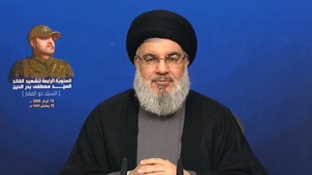 Zionist entity sees Syria as existential threat: Nasrallah