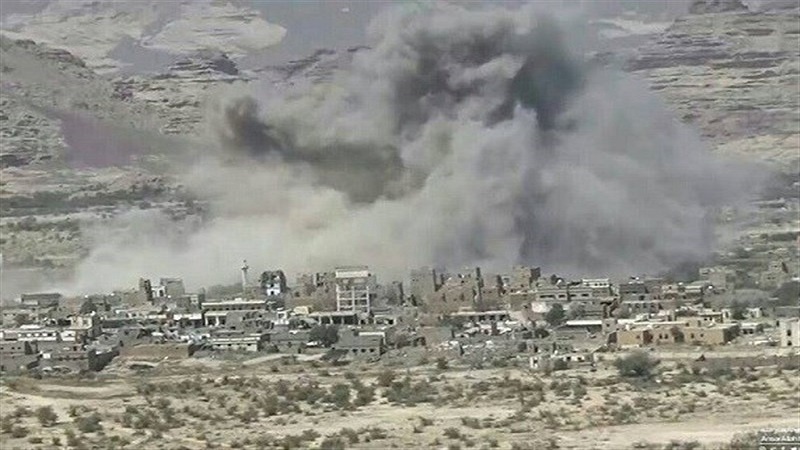 حملات موشکی و توپخانه‌ای ائتلاف متجاوز سعودی به چند روستا در استان 