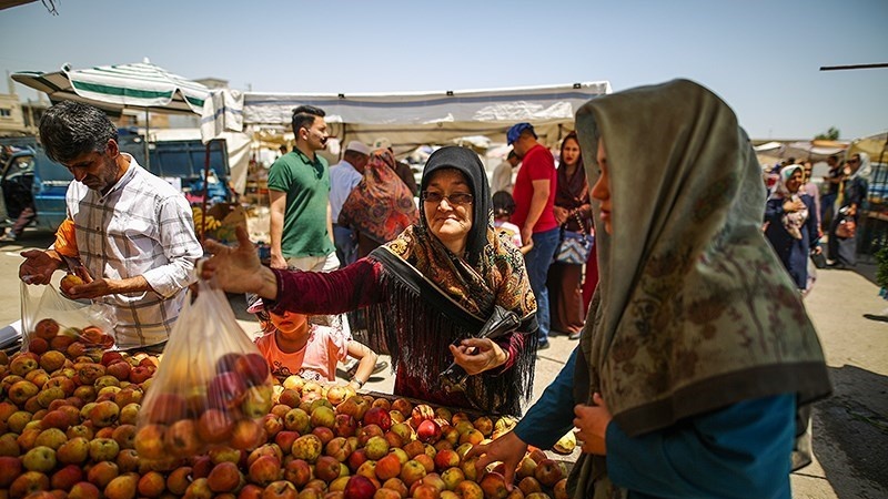 Pasar Hari Kamis Aqqala di Golestan.