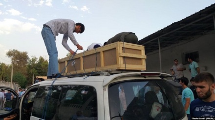 تحویل اجساد 50 کارگر مهاجر فوت شده تاجیک به خانواده هایشان   