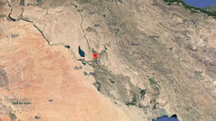 国际联军的飞机在伊拉克塔吉基地坠毁