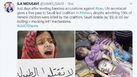 Musavi: Arabia Saudí y EEUU se burlan de mecanismos Internacionales