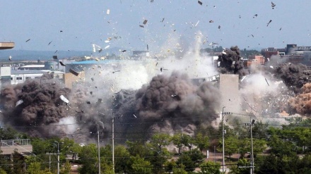 北朝鮮　南北連絡事務所の爆破映像を住民に公開（動画）