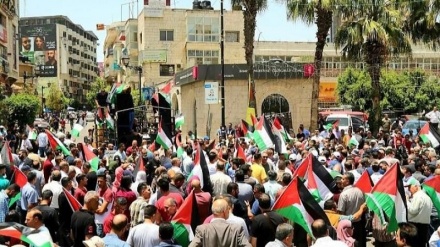 تظاهرات مردم فلسطین علیه طرح اشغال کرانه باختری