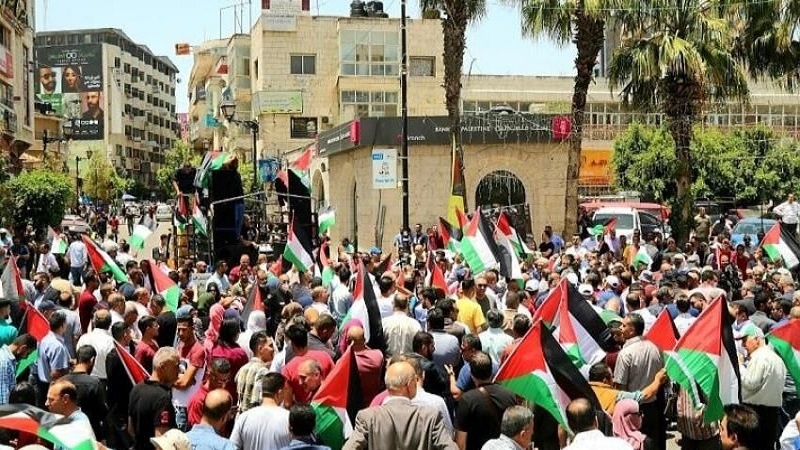 تظاهرات مردم فلسطین علیه طرح اشغال کرانه باختری