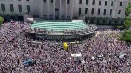 Американинг Бруклин шаҳрида кенг қамровли эътирозлар бўлиб ўтди (видео) 