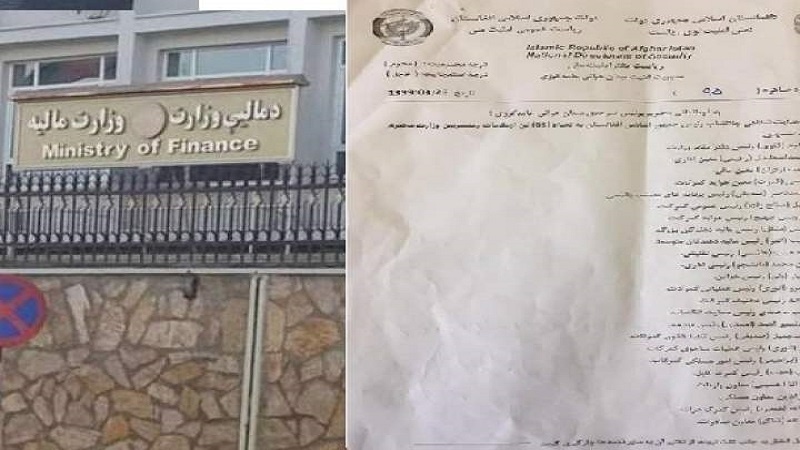 ده‌ها تن از کارمندان وزارت مالیه افغانستان ممنوع الخروج شدند