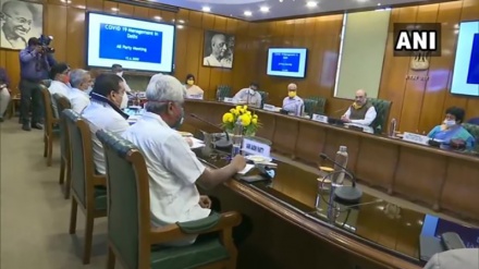 दिल्ली में कोरोना वायरस पर चर्चा के लिए सर्वदलीय बैठक 