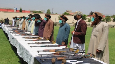 پیوستن ۳۰ تن از افراد مسلح طالبان و داعش به پروسه صلح در ولایت ننگرهار‎