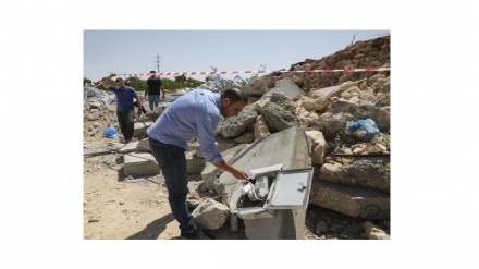 Il regime sionista distrugge centro test coronavirus palestinese