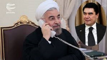 تاکید رییسان جمهوری ایران و ترکمنستان بر توسعه روابط دوجانبه 