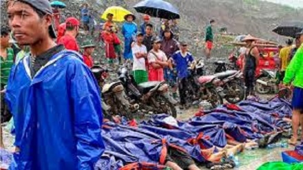 تلفات رانش زمین در میانمار به ۱۶۶ کشته رسید