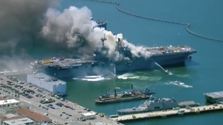 Vazhdon  zjarri që shpërtheu në anijen luftarake USS Bonhomme Richard
