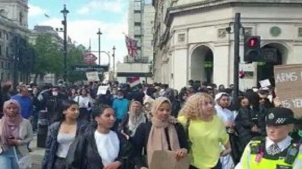 Londra'da Suudilerin Yemen cinayetleri protesto edildi