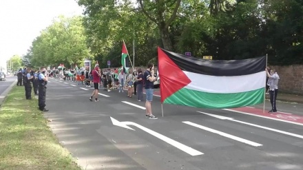 Deutschland: Demonstrationen gegen die Annexion des Westjordanlandes in Frankfurt