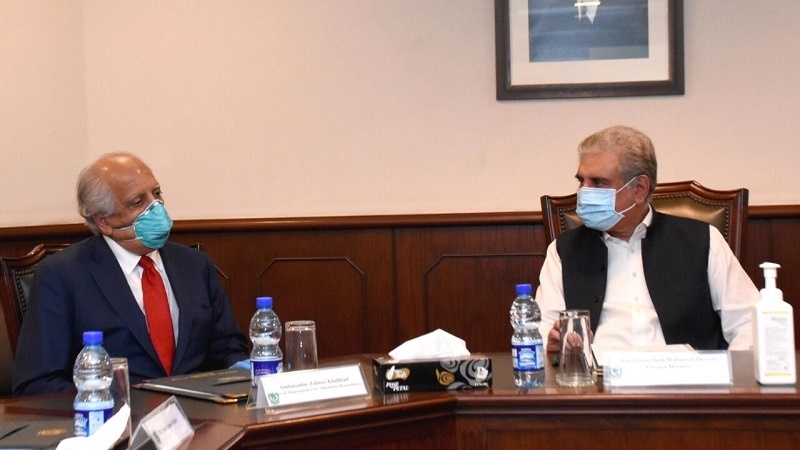 صلح افغانستان محور گفتگوی وزیرخارجه پاکستان با زلمی خلیل زاد