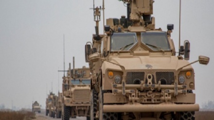 انفجار یک بمب در مسیر کاروان نظامیان تروریست آمریکایی در صلاح الدین عراق
