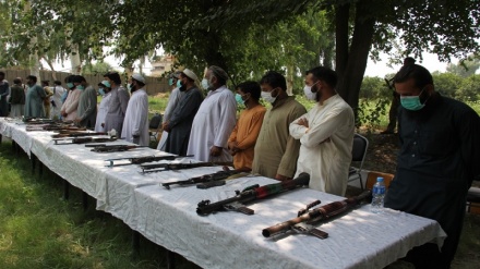 پیوستن چهارده تن از طالبان مسلح به پروسه صلح در ولایت ننگرهار‎