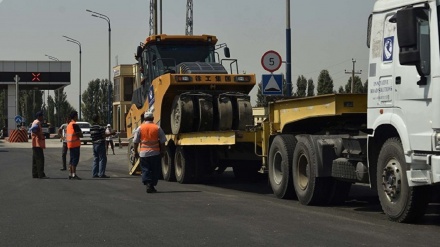 آغازمرمت جاده ناحیه خاوَلِنگ منطقه ختلان تاجیکستان