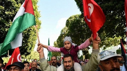 Wananchi wa Tunisia waandamana kulaani mapatano ya Imarati na utawala wa Kizayuni 