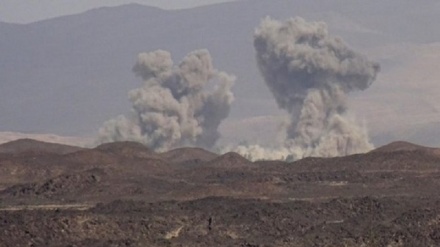 Səudiyə cinayətkaron bə Yəmənı mıxtəlif məntəğon hucumon dəvom