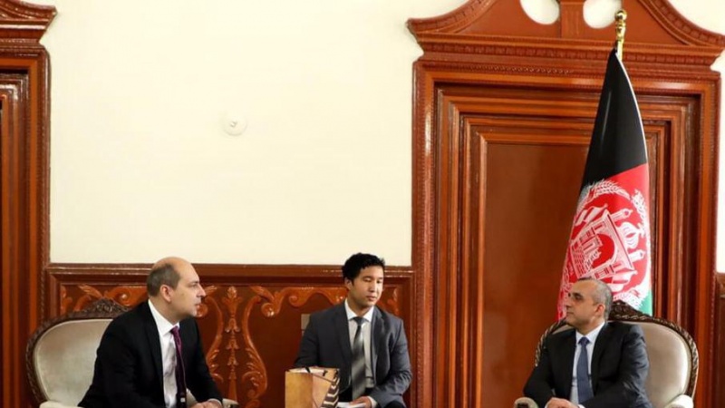 دیدار و گفتگوی سفیر روسیه در کابل با «امرالله صالح»