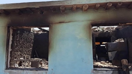 آتش زدن یک مکتب در ولایت غزنی 