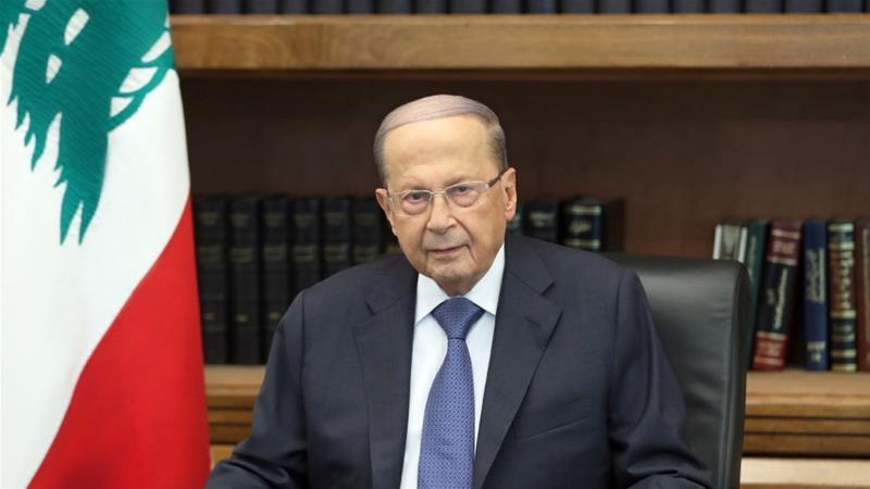 mantan Presiden Lebanon, Michel Aoun