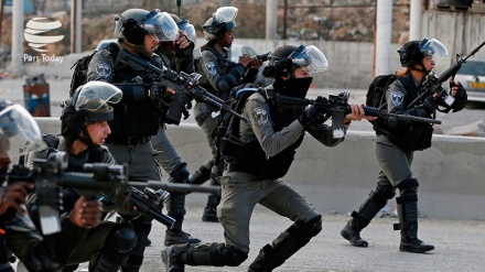 犹太复国主义袭击西岸的巴勒斯坦示威者