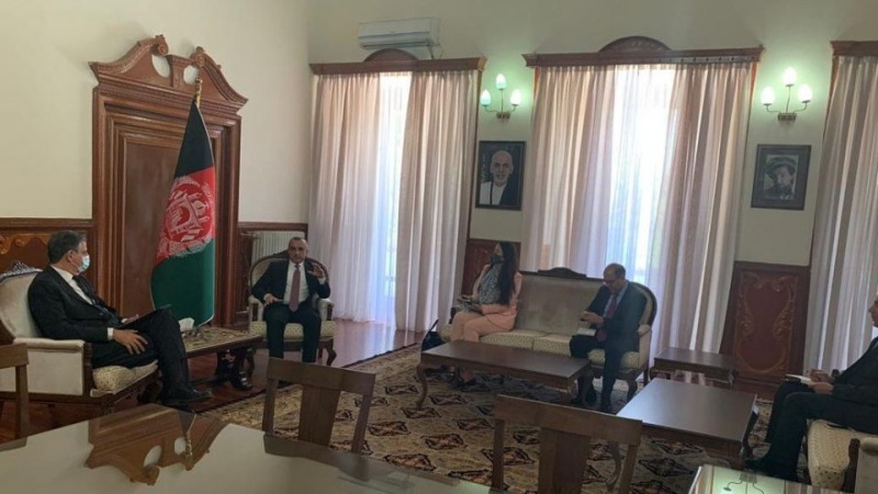 دیدار و گفتگوی نماینده غیرنظامی ناتو با «امرالله صالح»