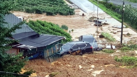 韓国で集中豪雨、２人死亡１人不明　
