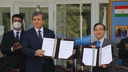 تامین اب شرب بهداشتی دربرخی نواحی تاجیکستان،باکمک متخصصان ژاپنی  