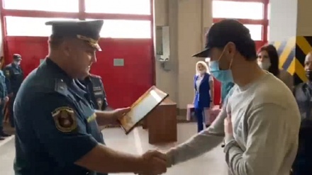 تقدیر از دو جوان تاجیک برای نجات افراد گرفتار درآتش در مسکو