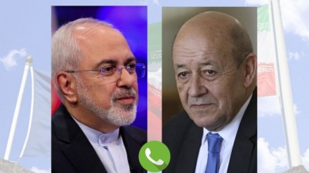 Zarif y su homólogo francés mantienen diálogos sobre JCPOA y relaciones bilaterales 