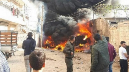انفجار یک دستگاه خودرو بمب گذاری شده در شمال شرق سوریه؛ 14 نفر کشته و زخمی شدند