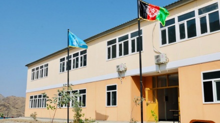 اعمار ساختمان یک مکتب  برای نخستین  بار در نزدیکی خط دیورند در ولایت ننگرهار