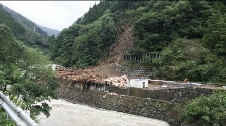 宮崎・椎葉村で山崩れ、住宅など流され 4人が行方不明