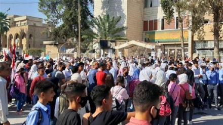 Teachers, students stage protest in Syria’s Hasakah as SDF terrorists occupy schools