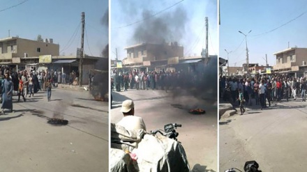 Haseke'de DSG milislerine ve işgalci ABD güçleri protesto edildi