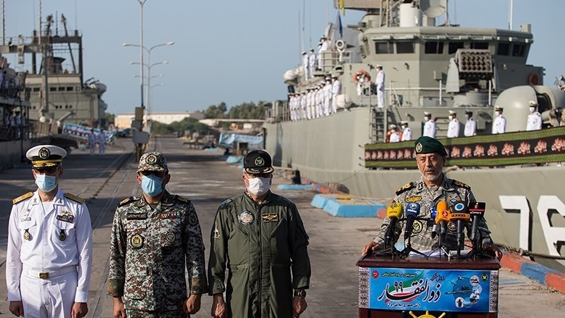 Wakil Koordinator Militer Iran dan Komandan Manuver Gabungan Zulfiqar 99  Laksamana Habibollah Sayyari.